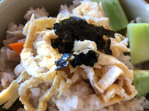 筑前煮リメイク！混ぜご飯風ちらし寿司